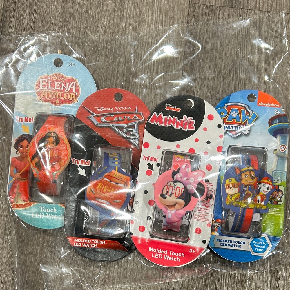 Kids LED Watches - Cars, Mini Mouse, Paw patrol,  Elena  stocking stuffers